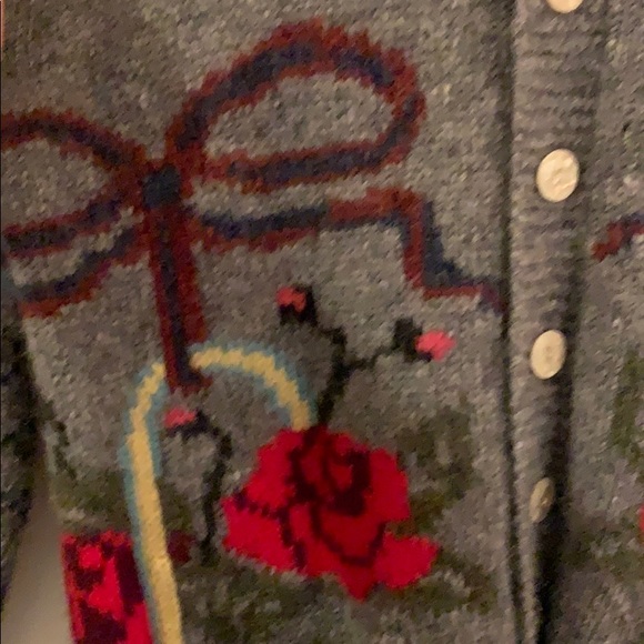 Vintage floral button up cardigan - Picture 4 of 8